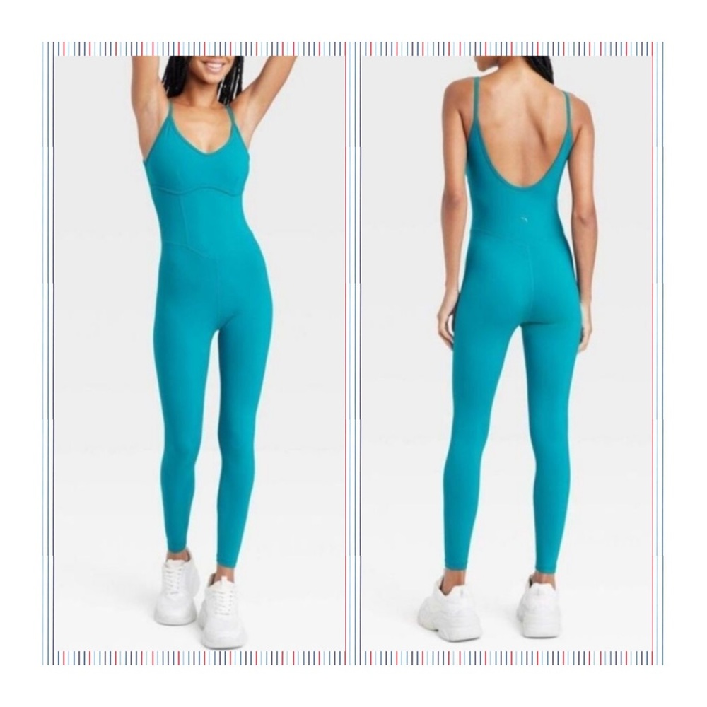 Joylab Corset Bodysuit Athletic Active Jumpsuit Size XS - Teal